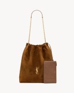YSL Jamie Large Pochon In Suede - Image 2
